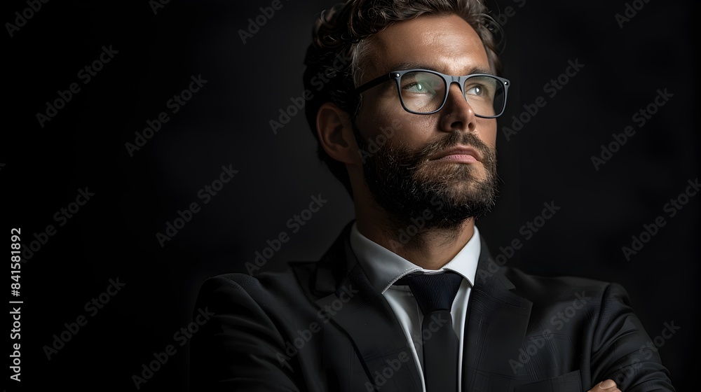 Stylish and Confident Business Leader Symbolizing Success and Influence Stylish and Confident Business Leader Symbolizing Success and Influence