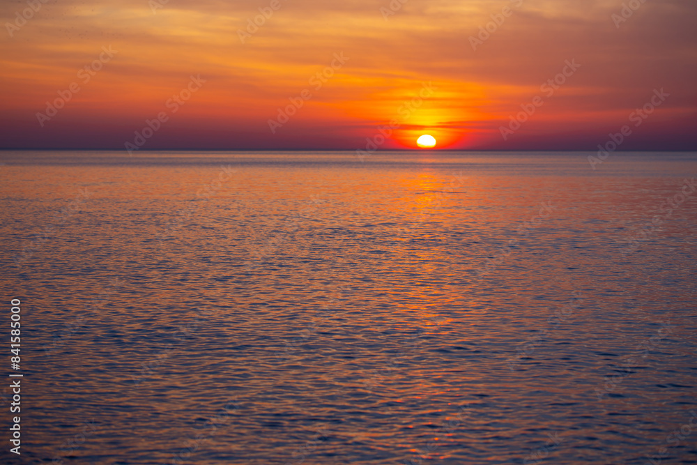 beautiful landscape with sunset on sea beautiful landscape with sunset on sea