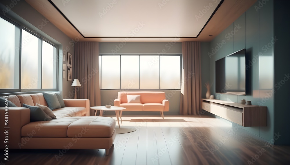 Photo modern style conceptual interior room 3d illustration Photo modern style conceptual interior room 3d illustration