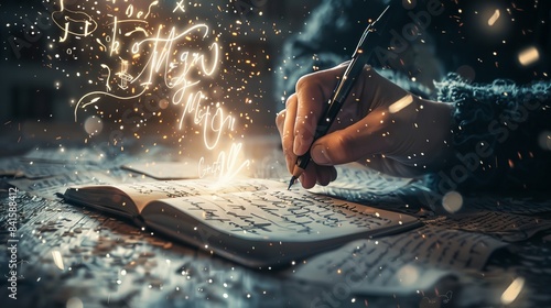 History writers invent new stories the characters light up, the magic of words 