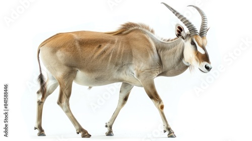 Eland full body clearly photo on white background , 