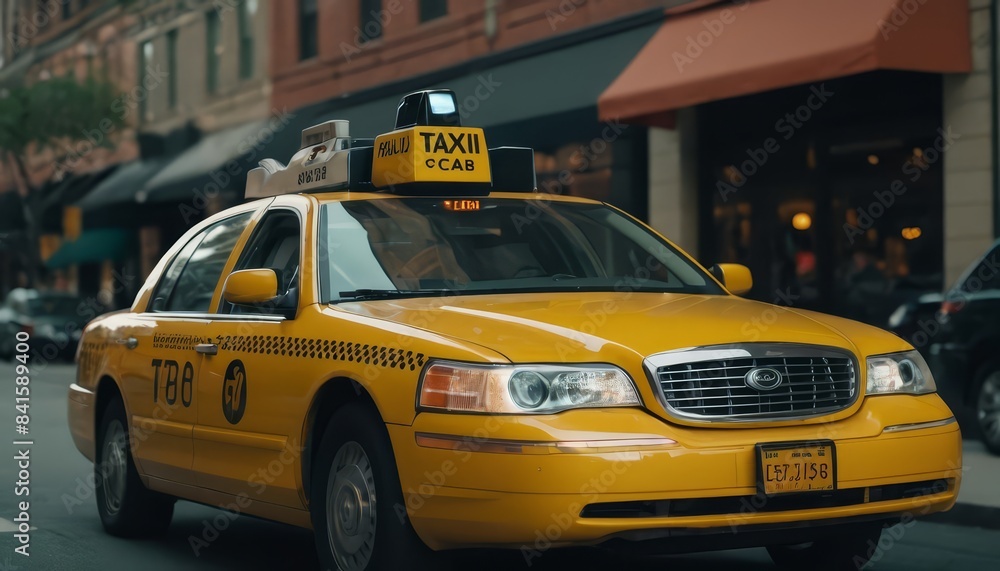 Fototapeta premium yellow cab