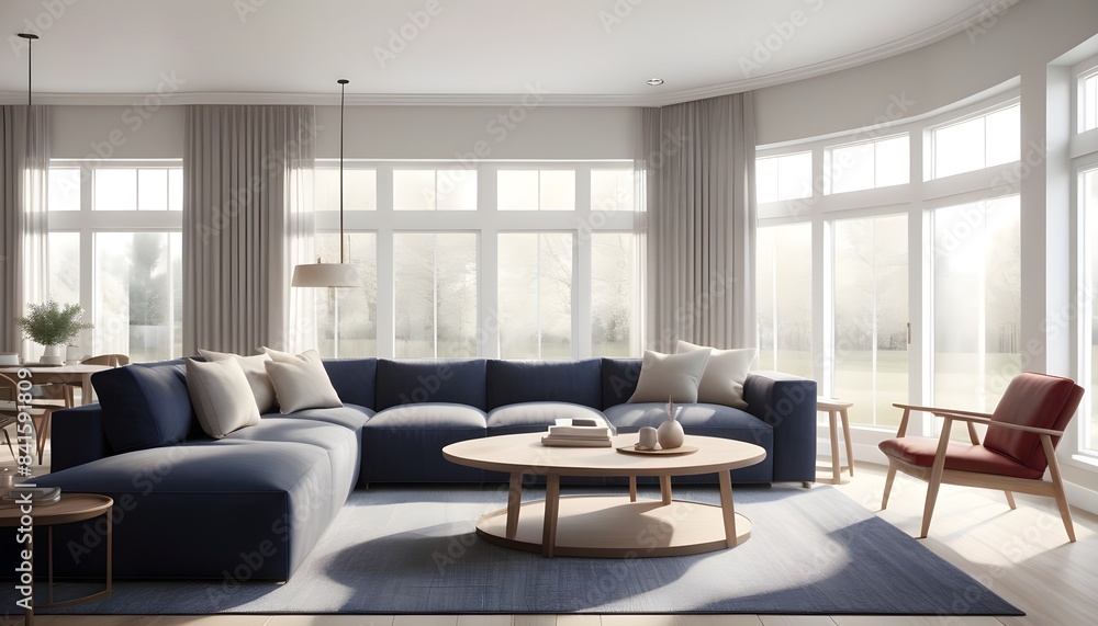 Photo modern style conceptual interior room 3d illustration Photo modern style conceptual interior room 3d illustration