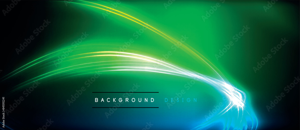 Neon glowing circle rays, light round lines in the dark, planet style neon wave lines. Energetic electric concept design for wallpaper, banner, background Neon glowing circle rays, light round lines in the dark, planet style neon wave lines. Energetic electric concept design for wallpaper, banner, background