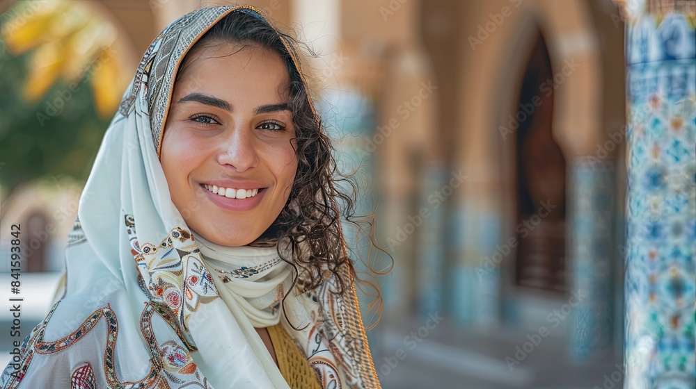 A Glimpse of Serenity in a Persian Courtyard