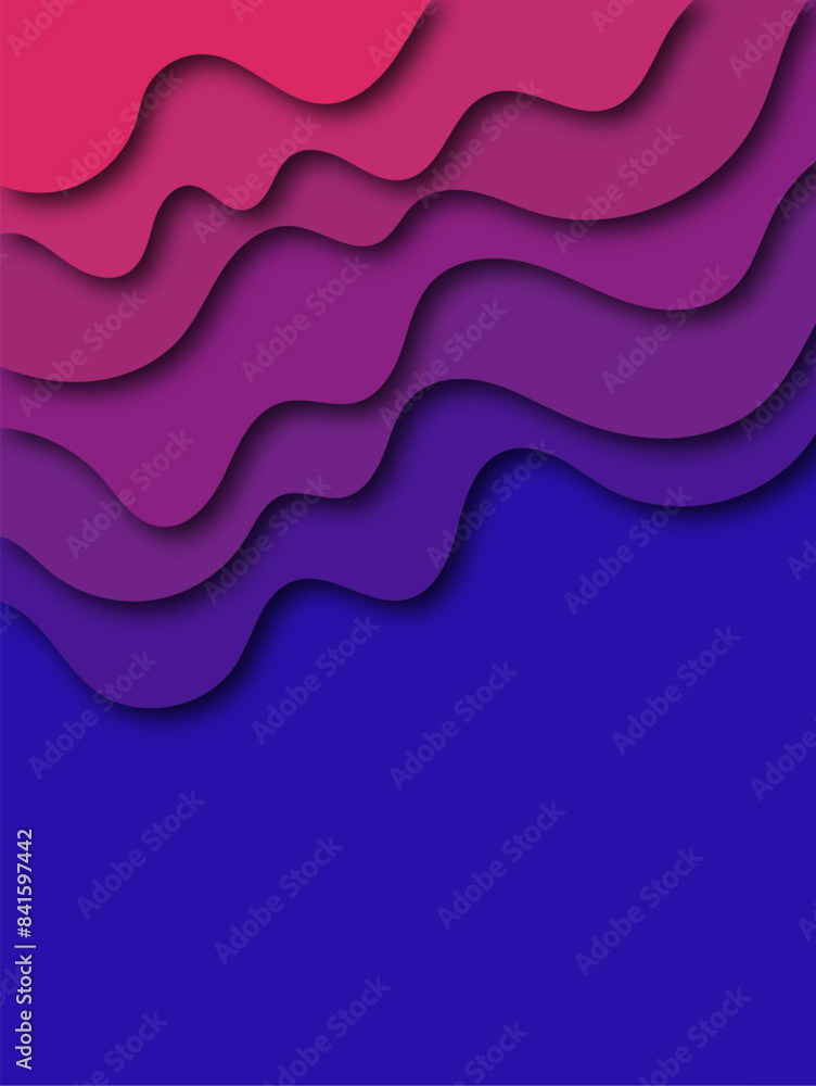 Abstract colored paper texture background. Minimal paper cut style composition with layers of geometric shapes and lines in red and light blue colors on purple background. Eps 10 Abstract colored paper texture background. Minimal paper cut style composition with layers of geometric shapes and lines in red and light blue colors on purple background. Eps 10