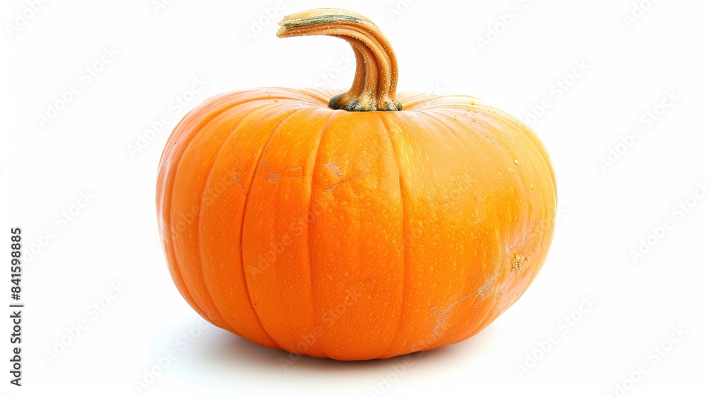 Obraz premium Pumpkin isolated on a white background. Generative Ai