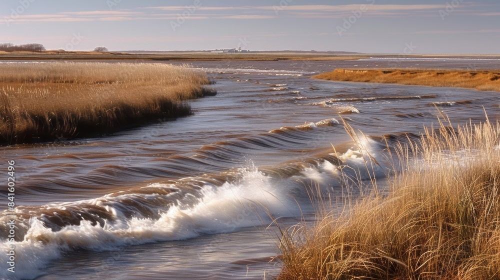 The stillness of the river is rep with a dynamic energy as the tidal bore rolls in bringing with it a sense of excitement and danger. The stillness of the river is rep with a dynamic energy as the tidal bore rolls in bringing with it a sense of excitement and danger.
