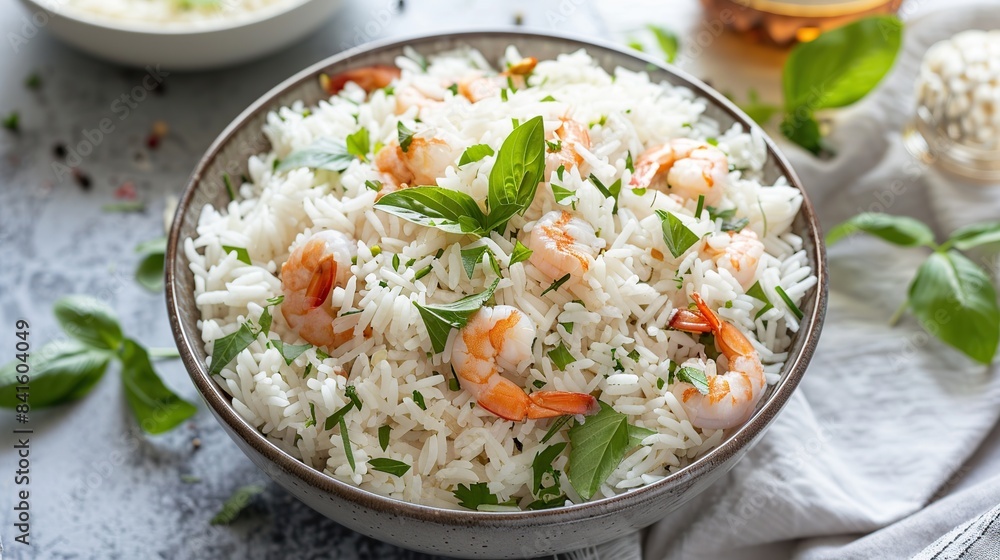 Rice Seasoned with Shrimp Paste. Generative Ai Rice Seasoned with Shrimp Paste. Generative Ai