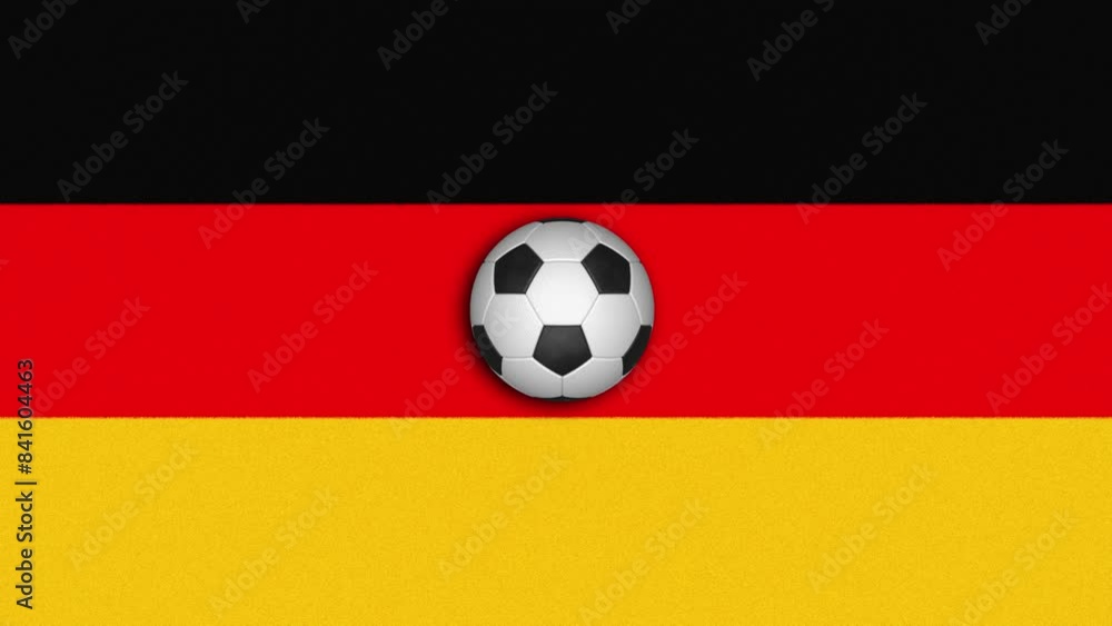 rotating soccer ball on a football field - 3D Rendering 4K 60 fps seamless loop rotating soccer ball on a football field - 3D Rendering 4K 60 fps seamless loop