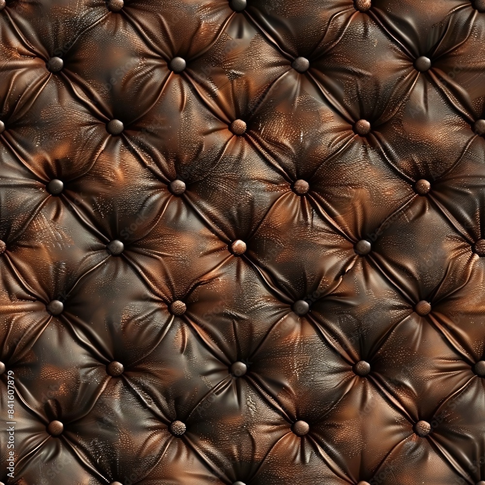 Fototapeta premium A seamless pattern with detailed photo realistic leather textures intricately arranged
