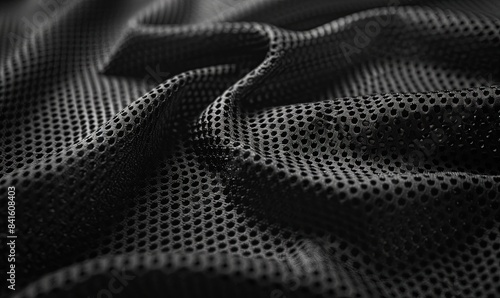 Wallpaper Mural Abstract black sports fabric background with mesh pattern Torontodigital.ca