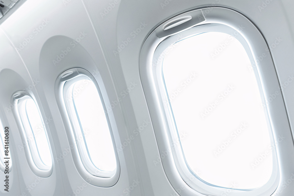 Fototapeta premium view of window in flight