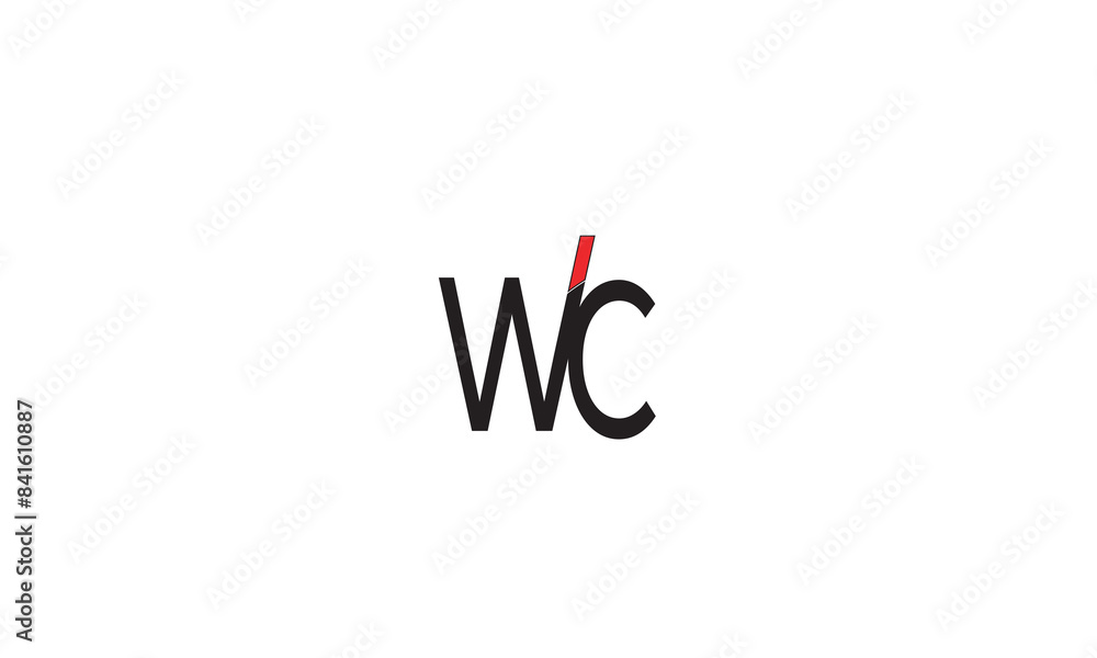 WC, CW, W, C Abstract Letters Logo Monogram WC, CW, W, C Abstract Letters Logo Monogram