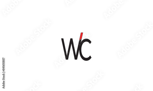 WC, CW, W, C Abstract Letters Logo Monogram