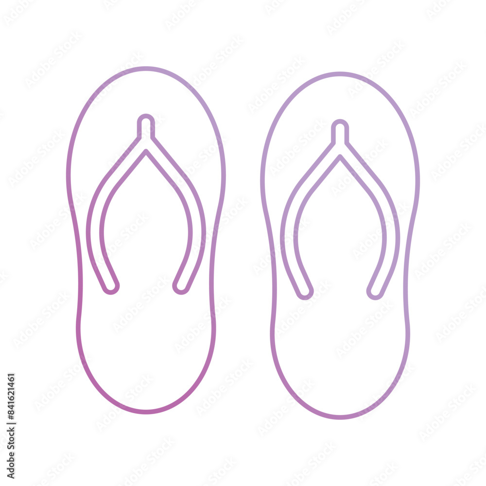 flip flops icon with white background vector stock illustration flip flops icon with white background vector stock illustration