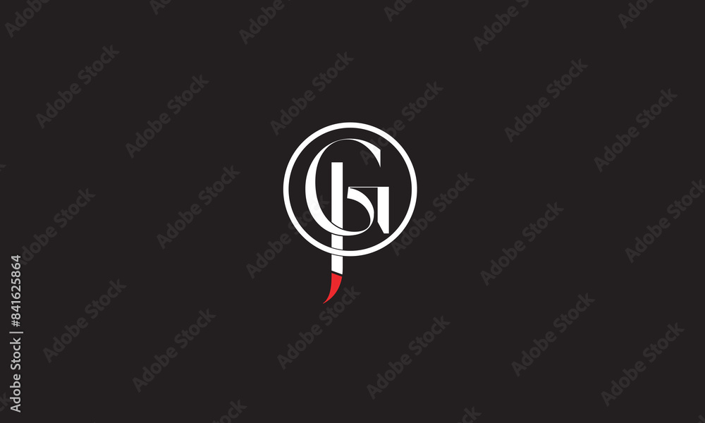 GJ, JG , J, G Abstract Letters Logo Monogram GJ, JG , J, G Abstract Letters Logo Monogram