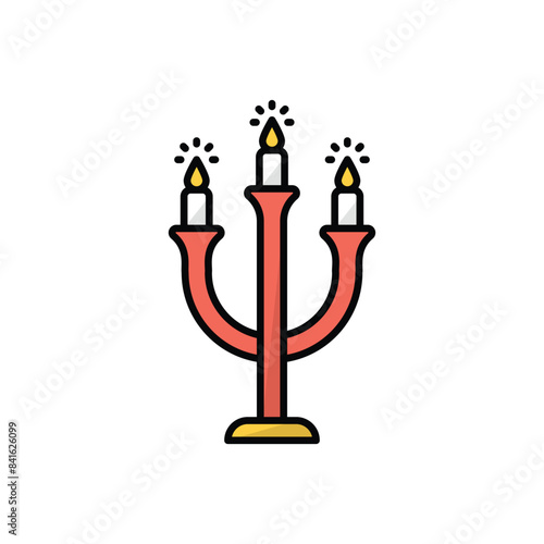 Candelabra vector icon