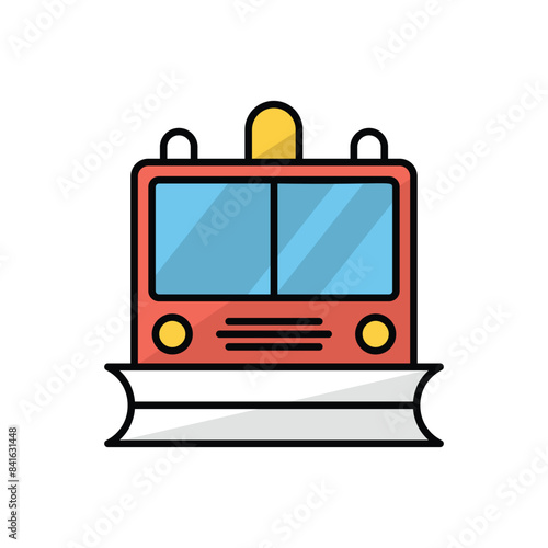 Snowplow vector icon
