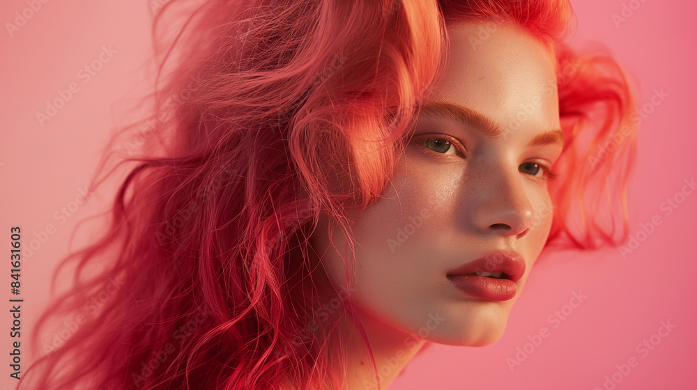 Fototapeta premium The latest trends in hair care and styling