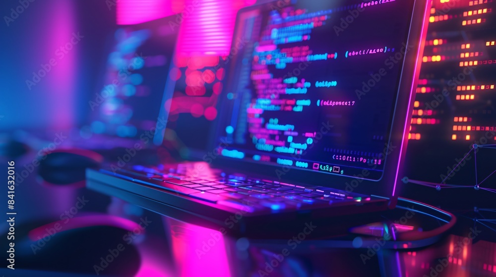 Idea of creating software or games on a computer or programming ...