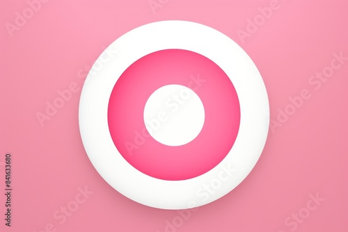 A circular icon with nothing inside, minimalist style, white background circle round vector ring logo
