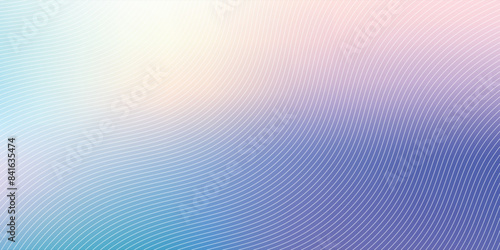 Pastel tint gradient background with wavy lines texture, vector ilustration.