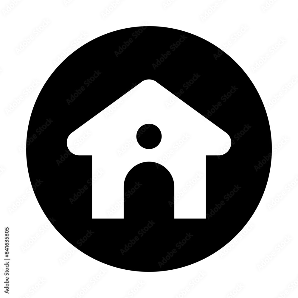 home icon on black background home icon on black background