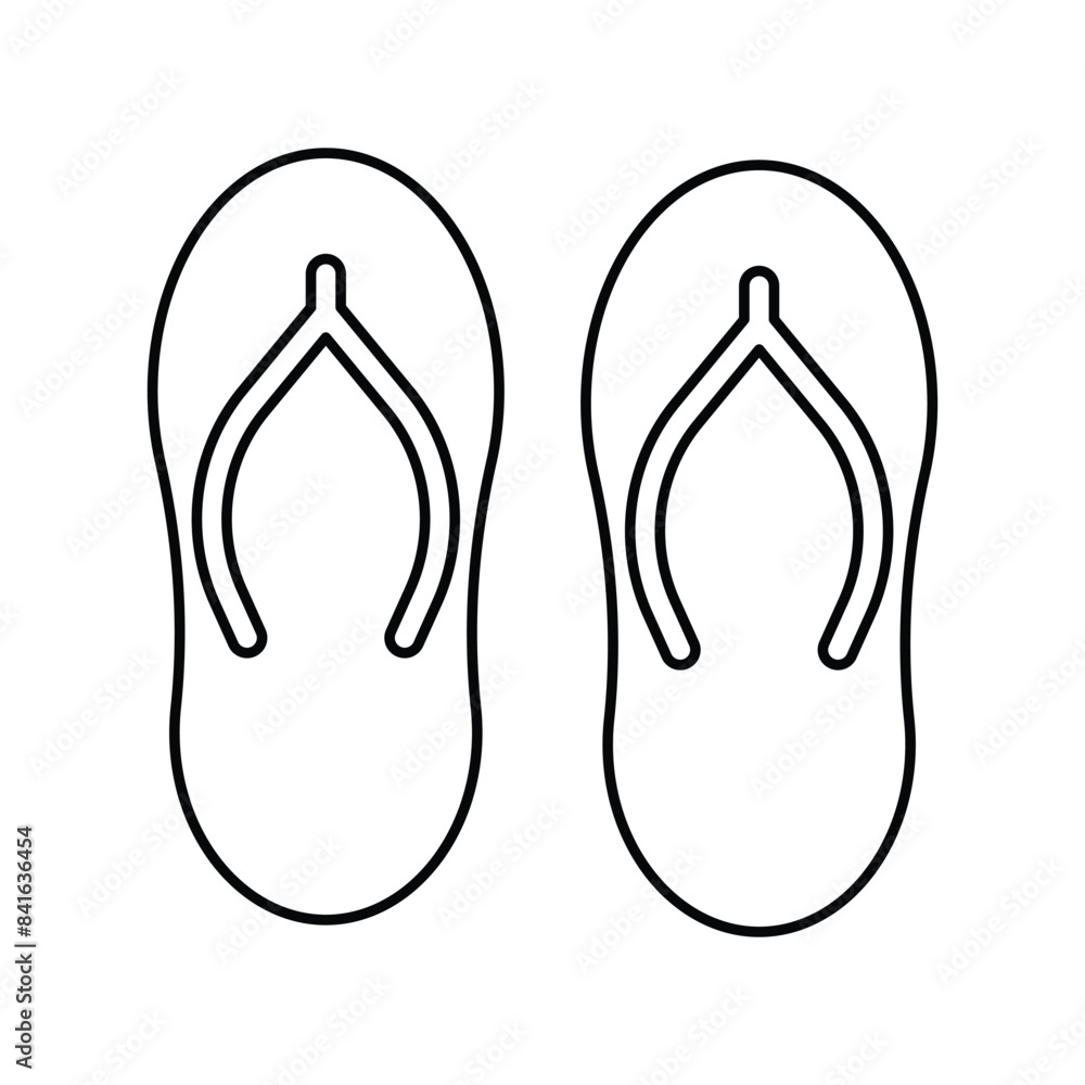 flip flops icon with white background vector stock illustration flip flops icon with white background vector stock illustration