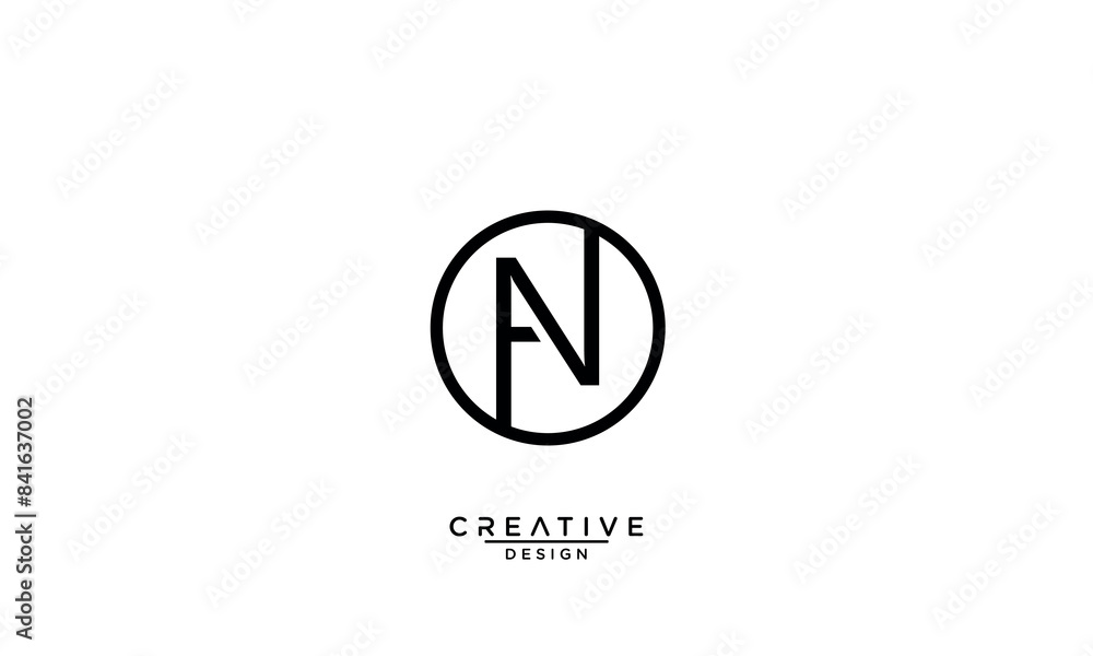 AN, NA, A, N, Abstract Letters Logo Monogram AN, NA, A, N, Abstract Letters Logo Monogram