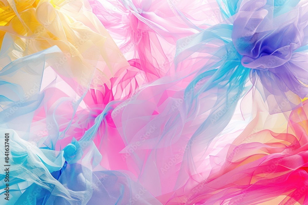 Colorful abstract fabric collision Colorful abstract fabric collision