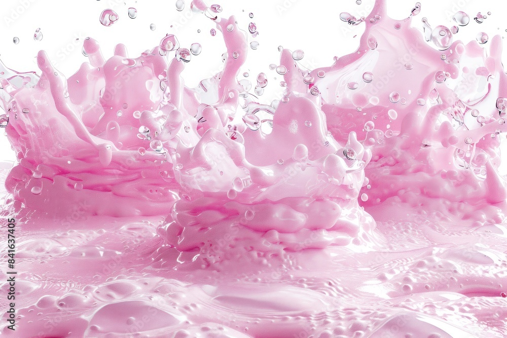 Splashing soft pink liquid dynamic background Splashing soft pink liquid dynamic background