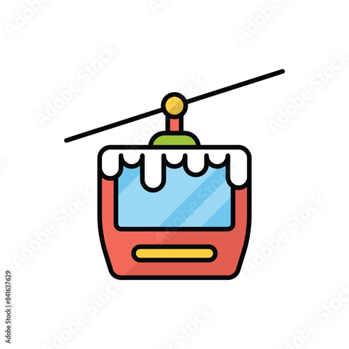 Cable Car vector icon
