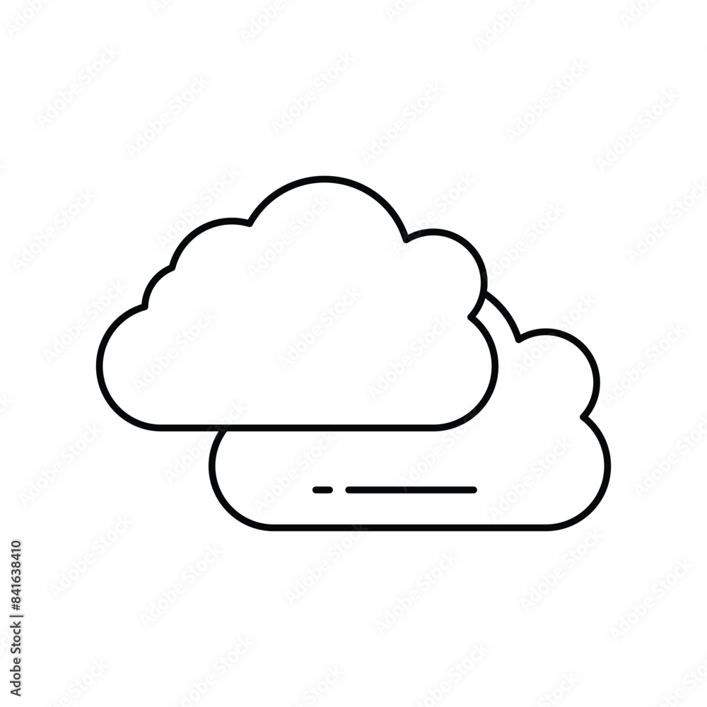 cloudy icon with white background vector stock illustration cloudy icon with white background vector stock illustration