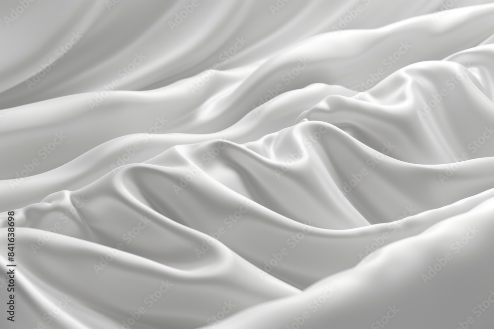 Obraz premium Elegant white satin fabric texture