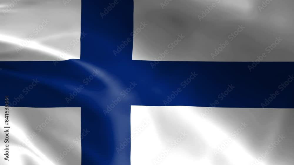 Finland flag in the wind. Detailed fabric texture. Finland flag in the wind. Detailed fabric texture.