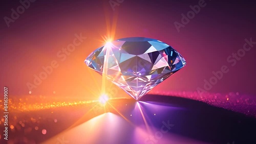 Abstract  diamond crystal photo