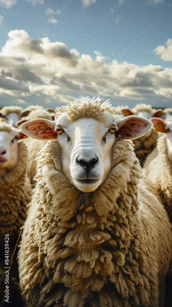 Fototapeta premium sheep on a farm