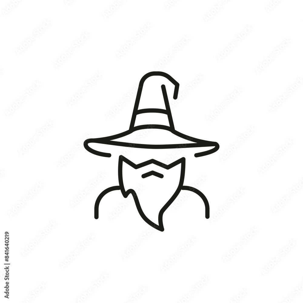Fototapeta premium Wizard icon. Simple wizard icon for social media, app, and web design. Vector illustration.