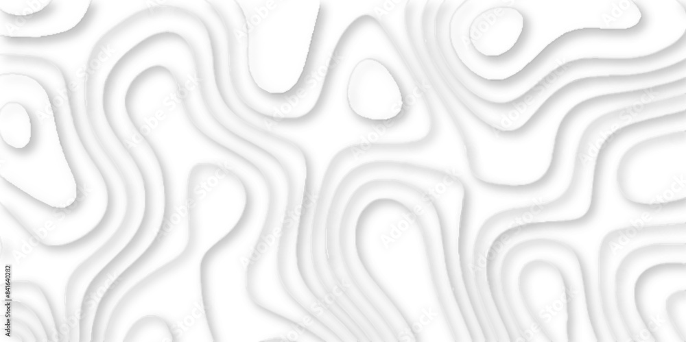 geometric white abstract papercut of line topography, Topographic map of geology and contour map geometric lines, Topographic canyon geometric map relief texture with curved layers. geometric white abstract papercut of line topography, Topographic map of geology and contour map geometric lines, Topographic canyon geometric map relief texture with curved layers.