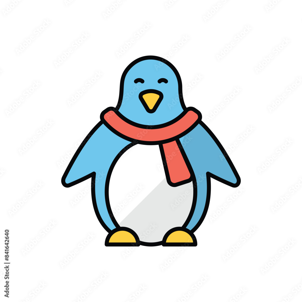 Obraz premium Penguin vector icon