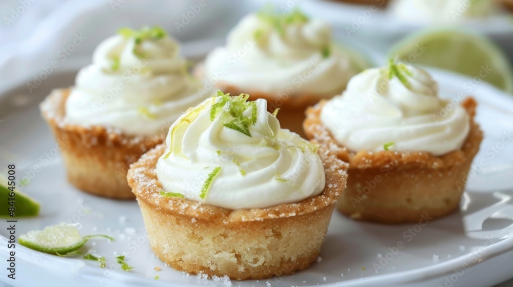 Mini Key Lime Pies. Key Lime Cupcakes with Cream Frosting Mini Key Lime Pies. Key Lime Cupcakes with Cream Frosting