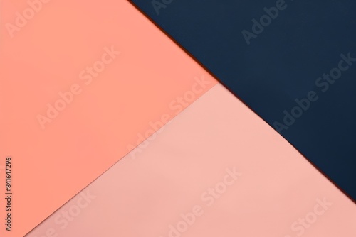 Vibrant pink  peach  and dark blue paper sheets create a modern geometric background with space for text or images. Perfect for flyers  posters  or invitations. Let your creativity shine 