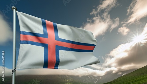 The Flag Of Faroe Islands