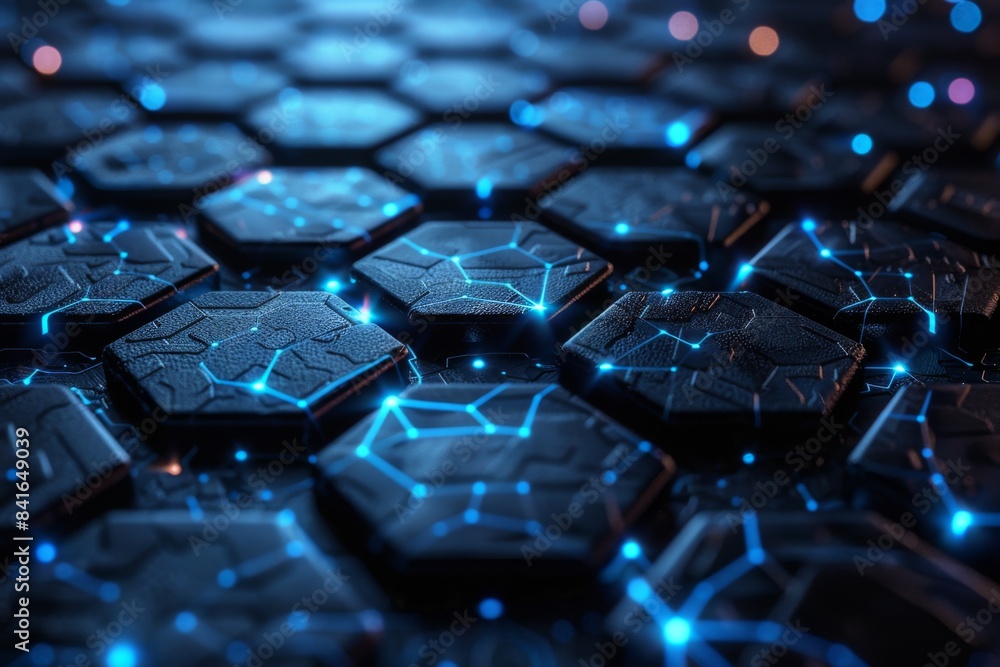 Futuristic Hexagonal Circuitry Futuristic Hexagonal Circuitry