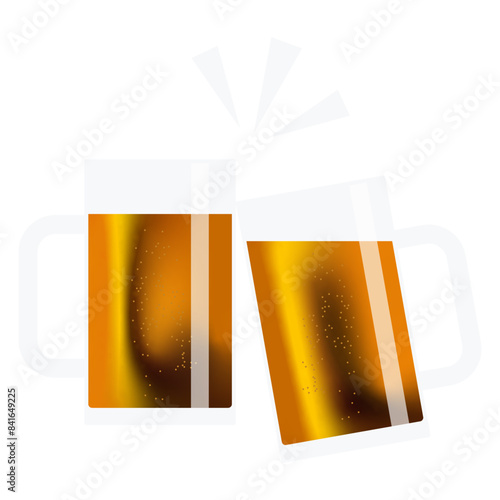 ジョッキで乾杯