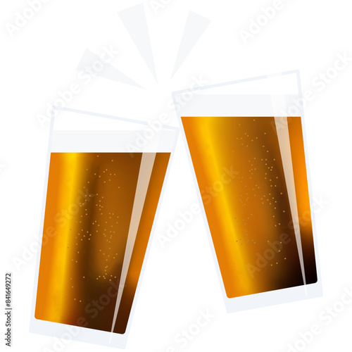 ビールで乾杯