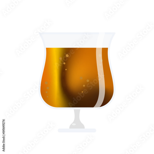 チューリップグラスに入ったビール