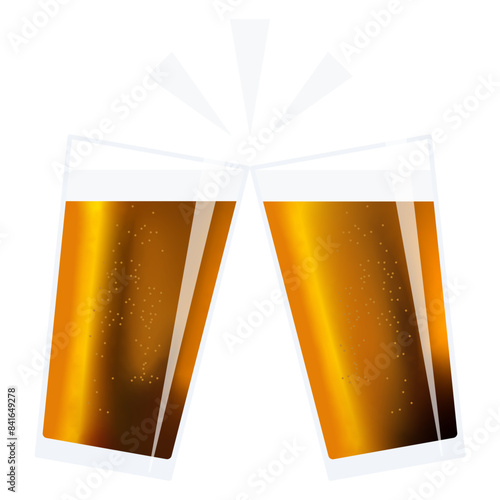 ビールで乾杯