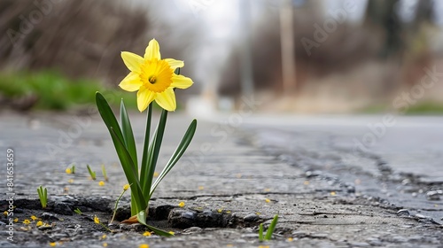 Resilient Daffodil Blossomi...
